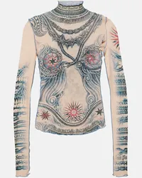 Jean Paul Gaultier Lupetto Tattoo Collection con stampa Multicolore