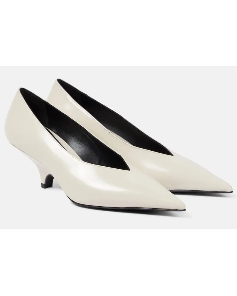 Totême Pumps The Wedge Heel 55 in pelle Bianco