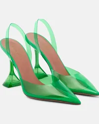 Amina Muaddi Pumps slingback Holli Glass in PVC Verde