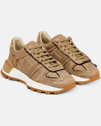 Maison Margiela Sneakers 50-50 in suede e nylon Beige