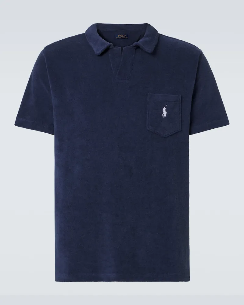 Ralph Lauren Polo in spugna di misto cotone Blu