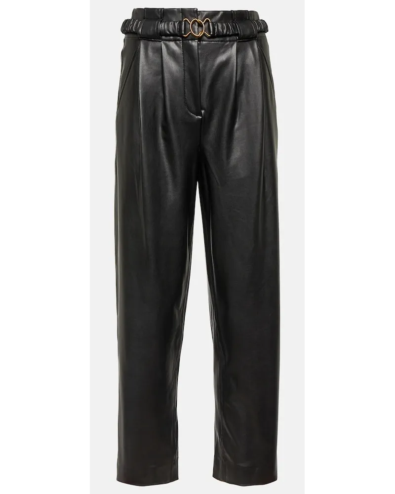 Veronica Beard Pantaloni Coolidge in similpelle Nero