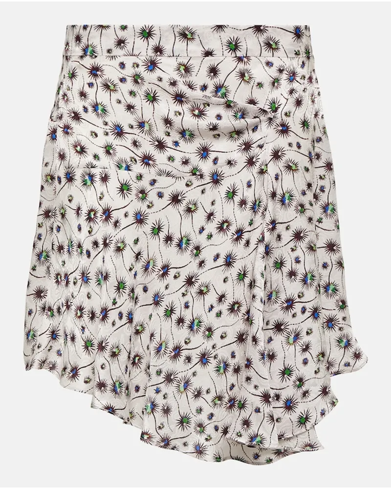 Isabel Marant Minigonna asimmetrica Selena con stampa Multicolore