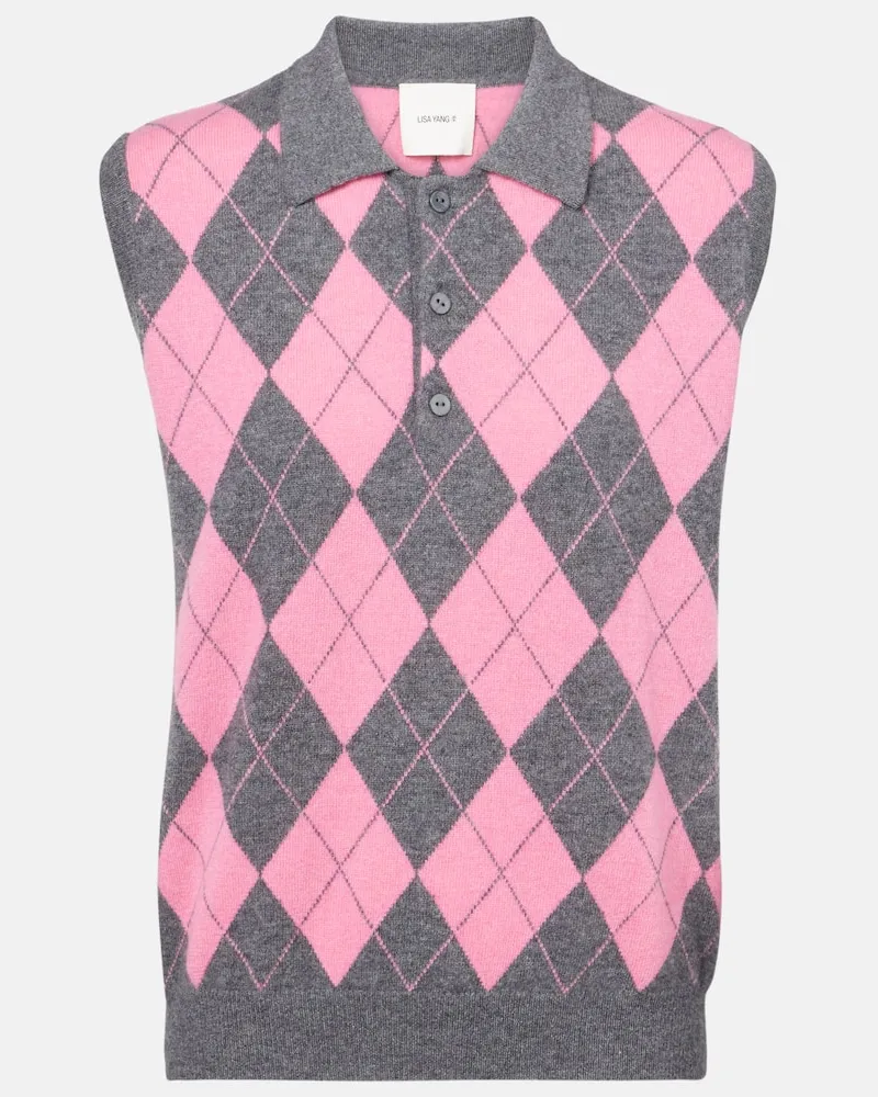 Lisa Yang Gilet Riana in cashmere Multicolore