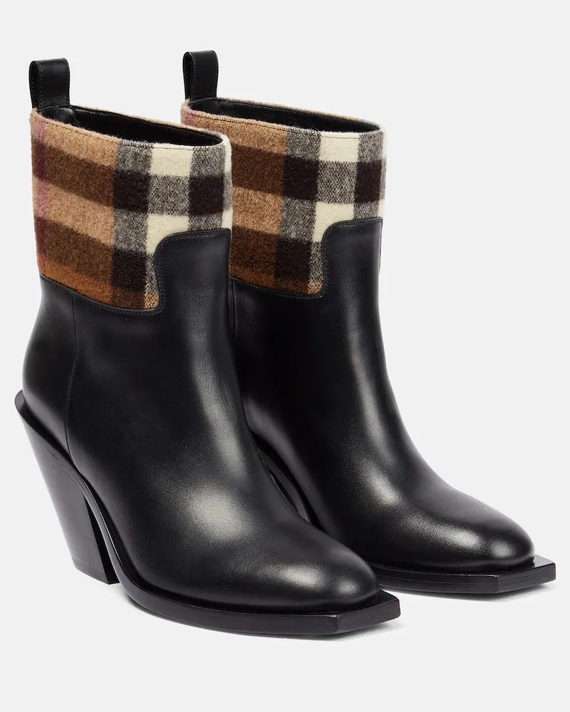 Burberry Stivaletti Vintage Check in pelle Multicolore