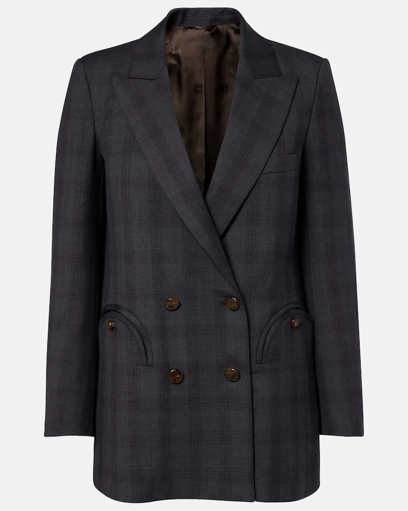 Blazé Milano Blazé Milano Blazer Everyday in lana vergine a quadri Grigio