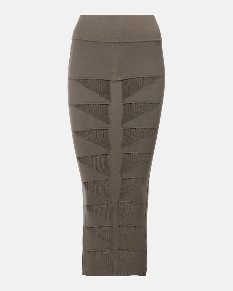 Rick Owens Gonna a tubino in jersey Grigio