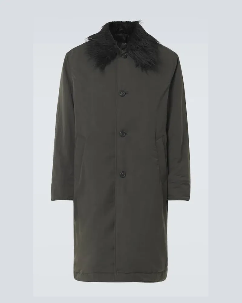Our Legacy Cappotto Polar con pelliccia sintetica Grigio