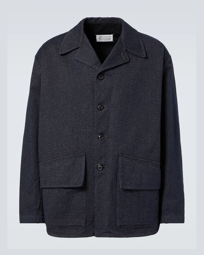 Maison Margiela Caban in cotone Grigio
