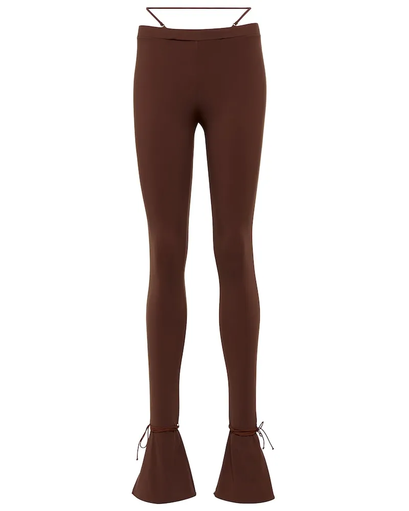 Nensi Dojaka Leggings flared Marrone