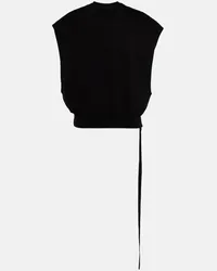 Rick Owens T-shirt oversize in cotone Nero