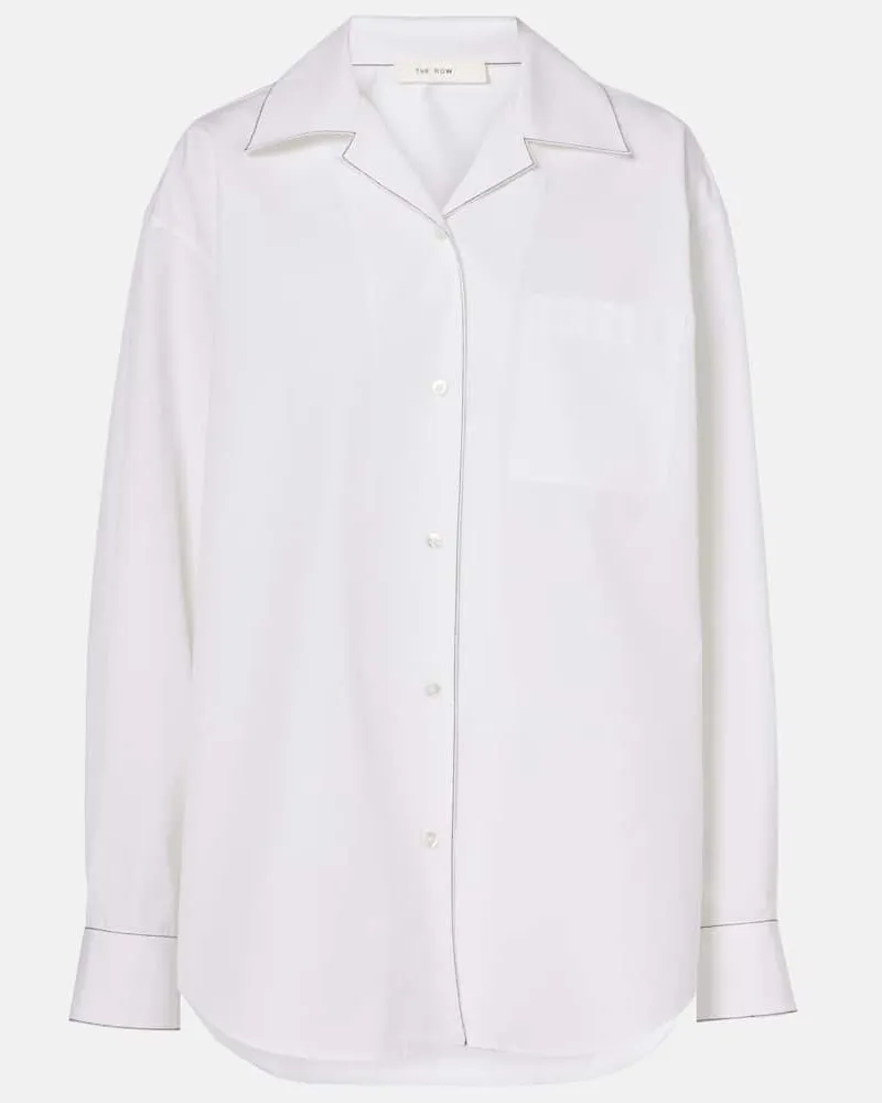 The Row Camicia Ashlin in popeline di cotone Bianco