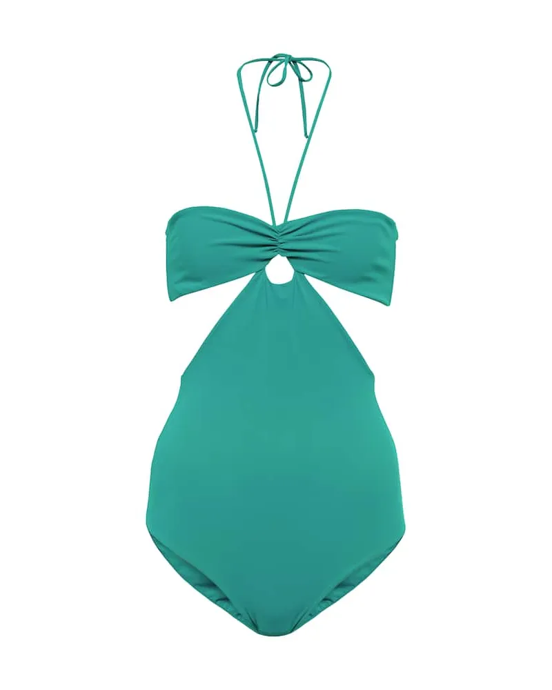 Nensi Dojaka Costume intero con scollo allâamericana Blu
