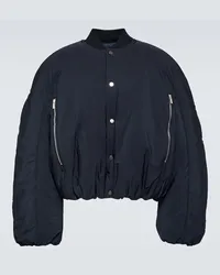 Jacquemus Bomber cropped Croissant Blu