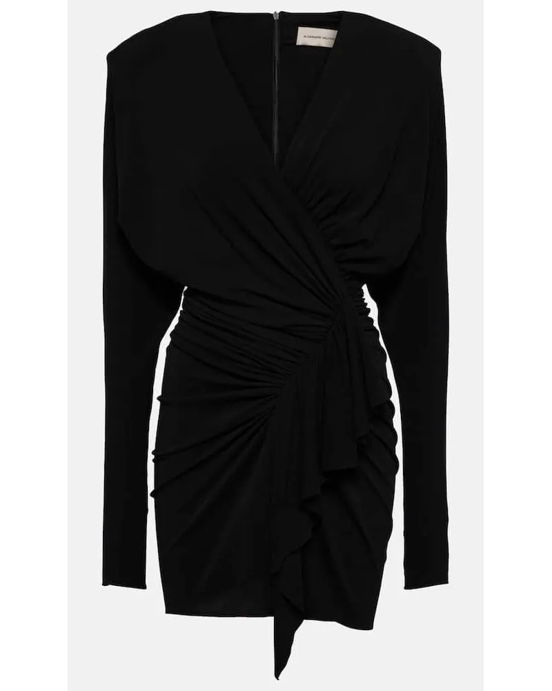 Alexandre Vauthier Miniabito in jersey drappeggiato Nero