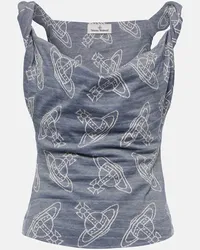 Vivienne Westwood Top Anna in cotone con stampa Multicolore