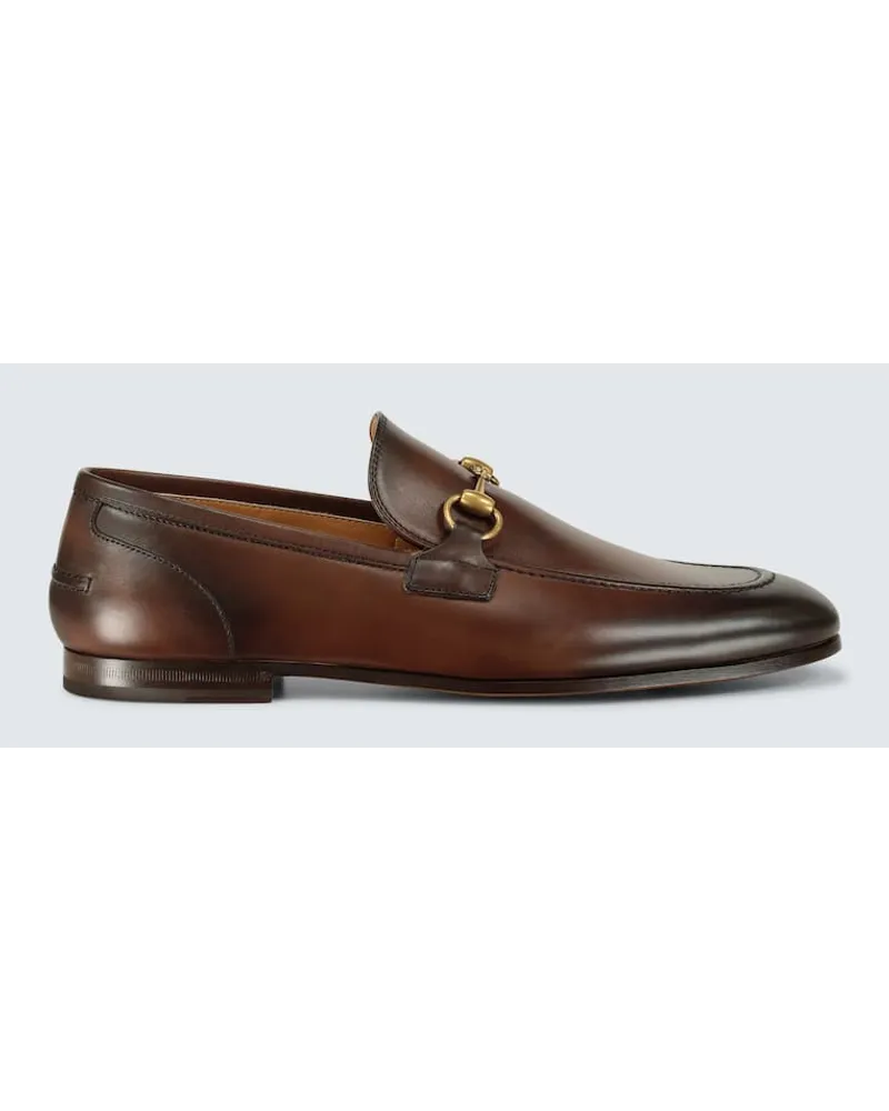 Gucci Mocassini Gucci Jordaan in pelle Marrone