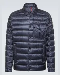 Moncler Piumino Tenibres in tessuto tecnico Blu