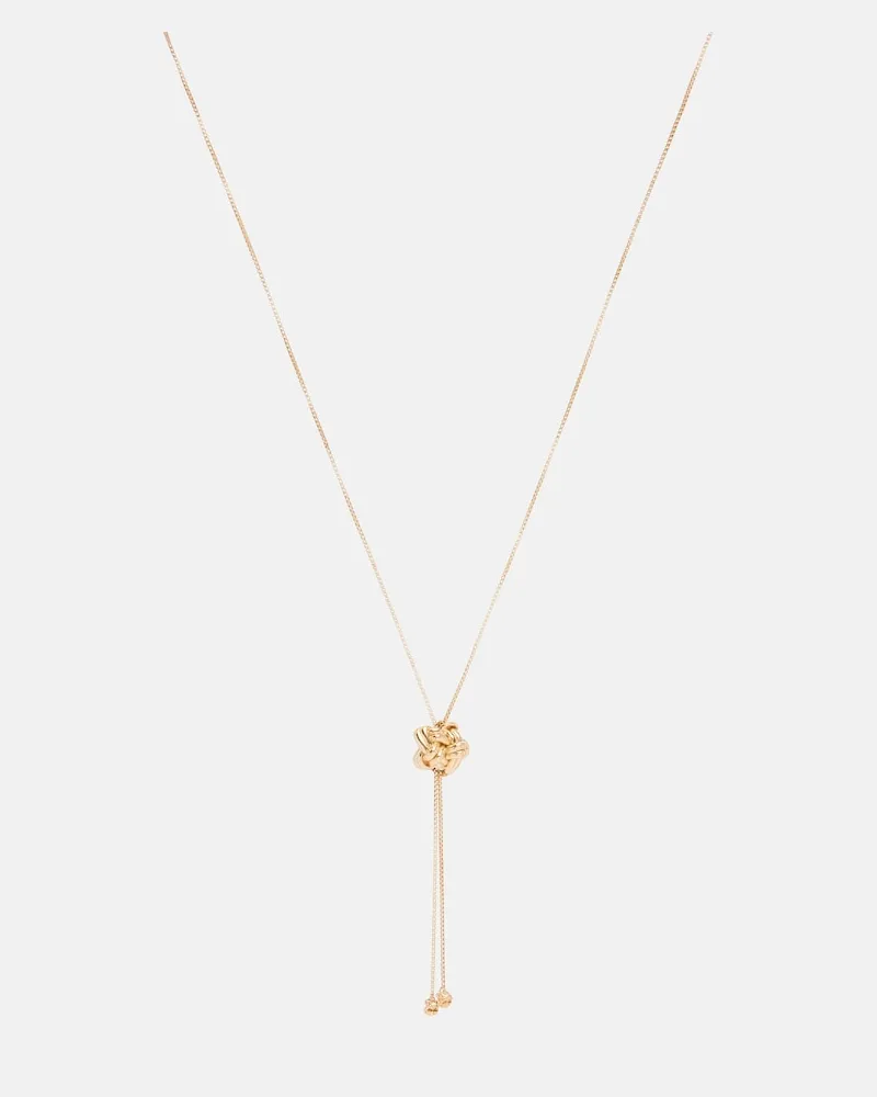 Bottega Veneta Collana Knot in argento bagnato in oro Oro