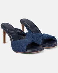 Jacquemus Mules Bagnu in denim Blu