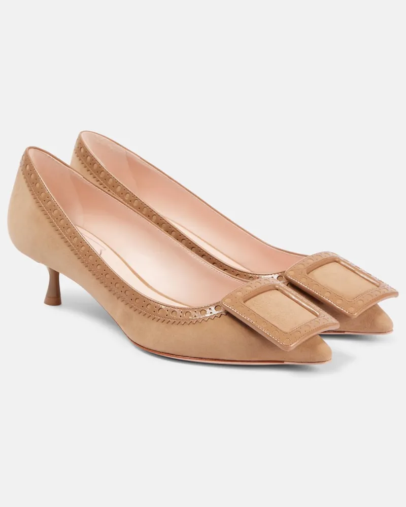Roger Vivier Pumps Vivâ In the City 45 in suede Beige