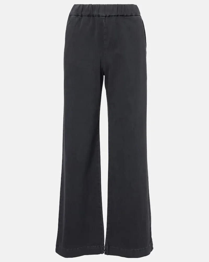 Velvet Pantaloni regular Naya in twill Nero