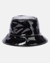 Miu Miu Cappello da pescatore in similpelle Nero