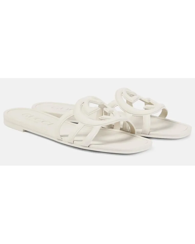 Gucci Sandali Interlocking G Bianco