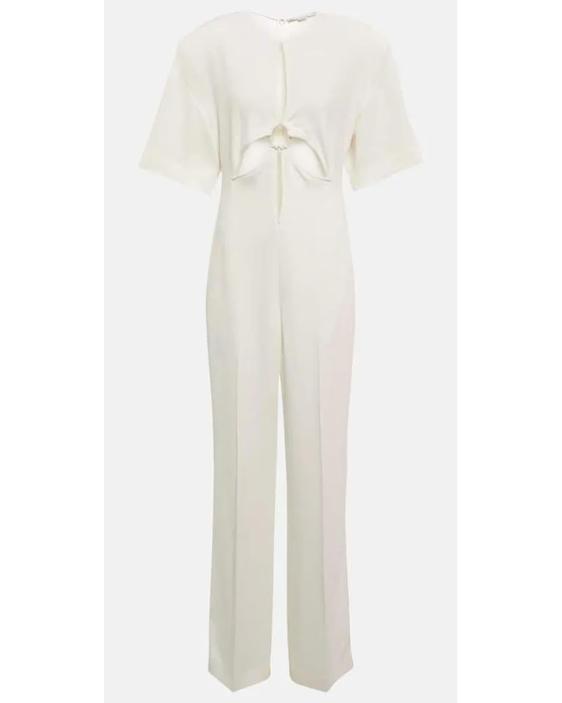 Stella McCartney Jumpsuit regular con cut-out Bianco