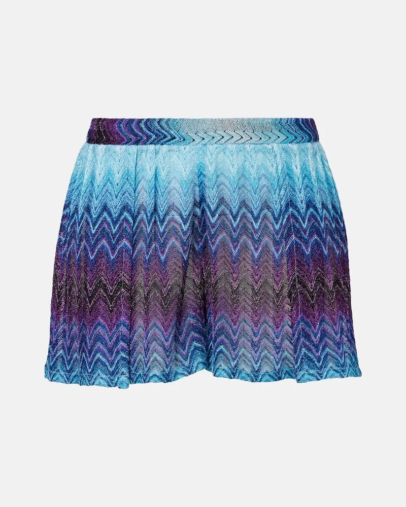 Missoni Shorts con lamÃ© zig-zag Blu