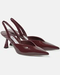 Jimmy Choo Pumps slingback Maryanne 65 in vernice Rosso