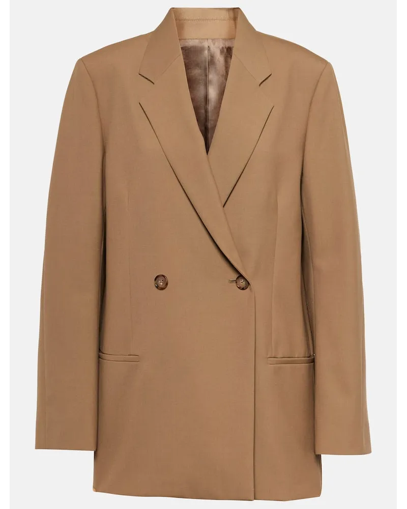 Totême Blazer doppiopetto oversize Beige