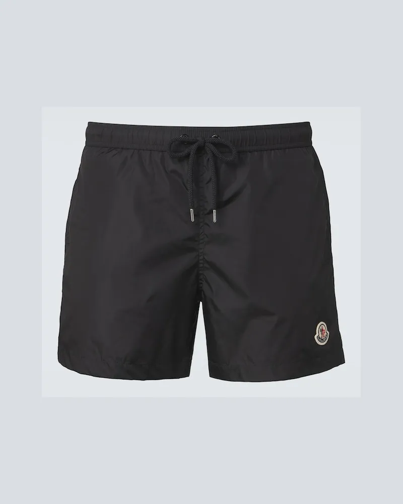 Moncler Costume da bagno con logo Nero