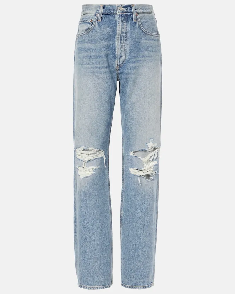 AGOLDE Jeans regular Kelly a vita alta Blu