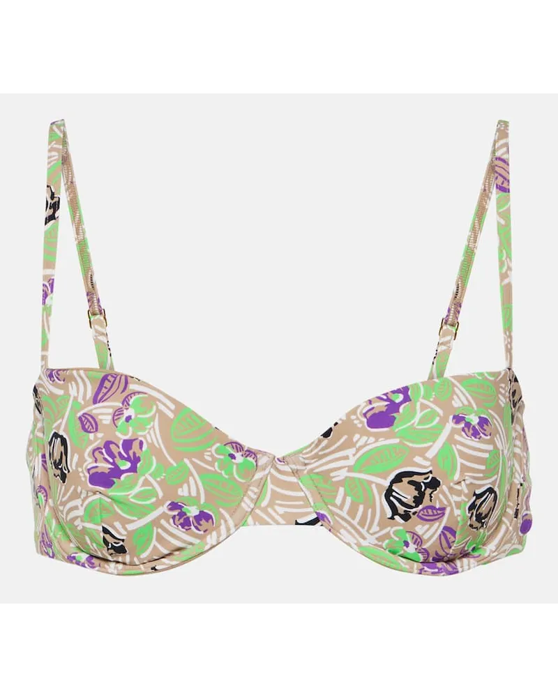 Tory Burch Top bikini con stampa floreale Multicolore