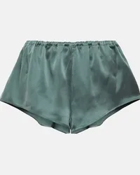 ASCENO Shorts Venice in raso di seta Grigio