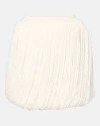 Alaïa Alaïa Minigonna in lana con frange Bianco