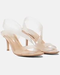 Gianvito Rossi Sandali Metropolis 70 in PVC Beige