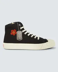 Kenzo Sneakers Kenzoschool in canvas Nero