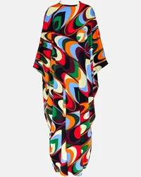 Emilio Pucci Caftano Onde con catena Multicolore