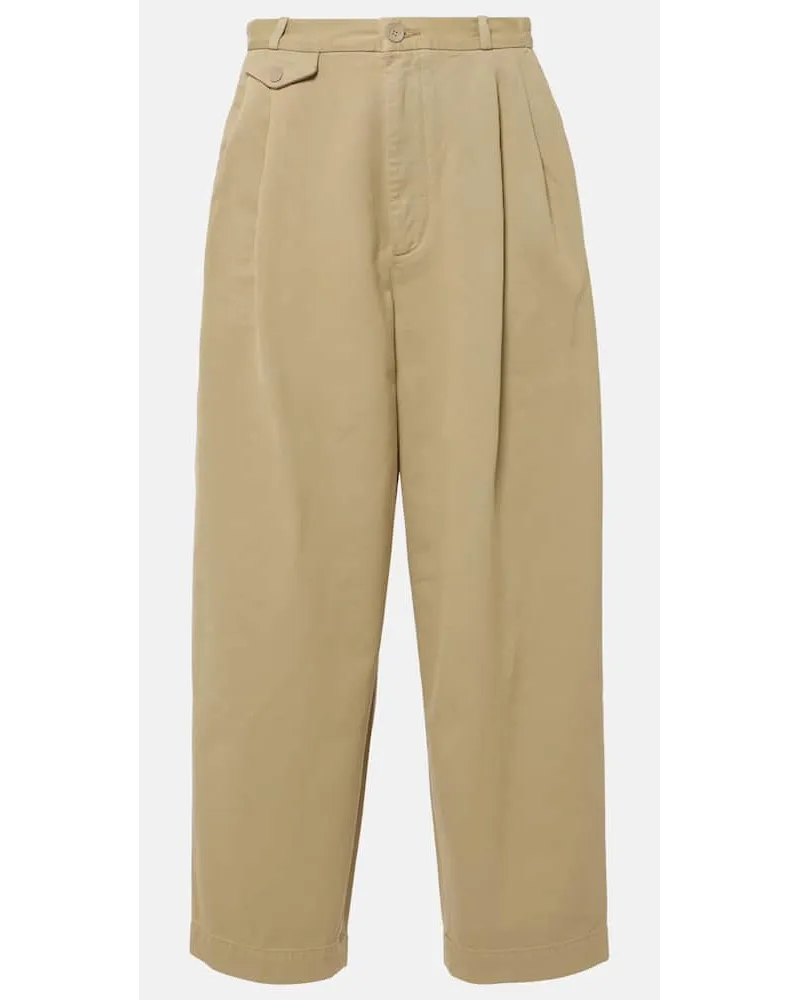AGOLDE Pantaloni chino Becker in twill di cotone Verde
