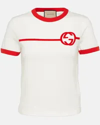 Gucci T-shirt Interlocking G in jersey Bianco