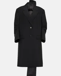 Prada Cappotto in mohair con fiocco Nero