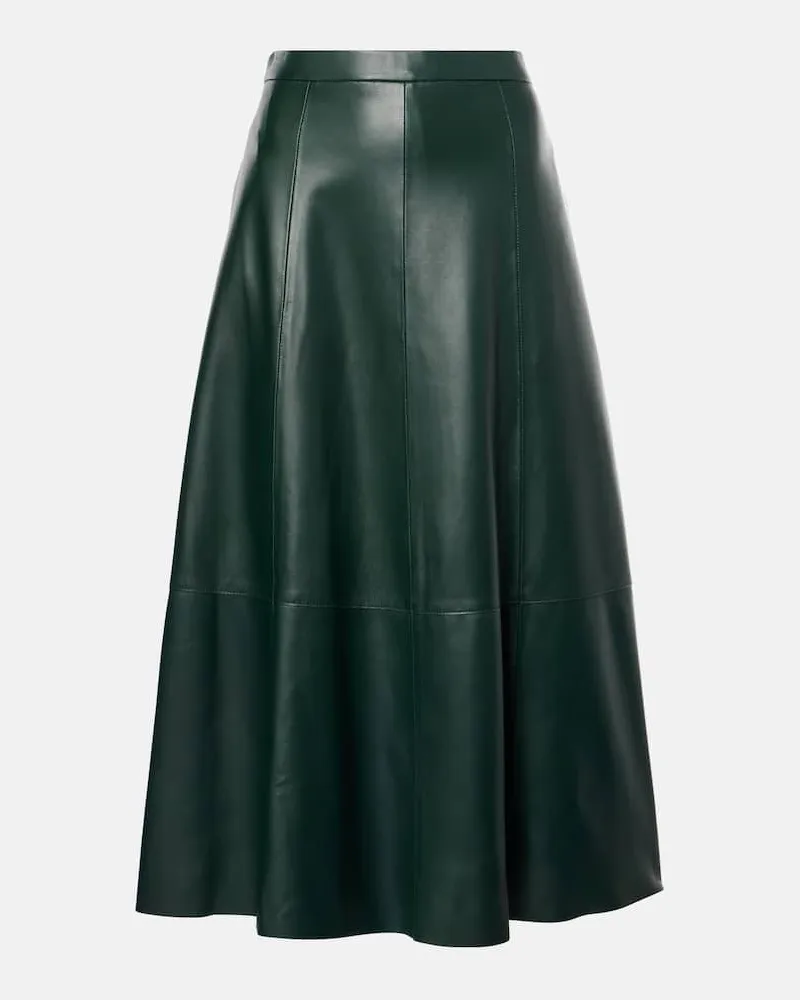 Vince Gonna midi in pelle Verde
