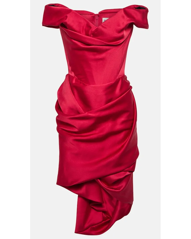 Vivienne Westwood Miniabito Nova Cora in crÃªpe di raso Rosso