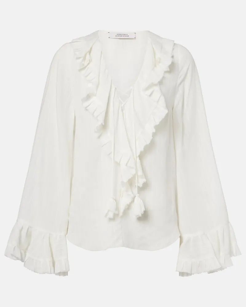Dorothee Schumacher Blusa a righe Bianco