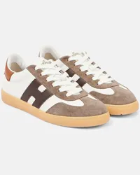 Hogan Sneakers in pelle con finiture in suede Multicolore