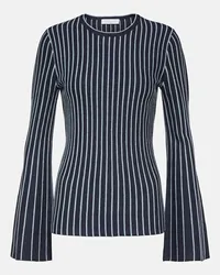 Gabriela Hearst Top Lorcan in lana e seta Blu