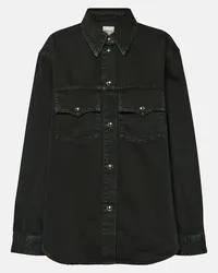 KHAITE Camicia di jeans Jinn Nero