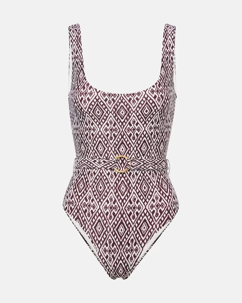 Melissa Odabash Costume intero Rio con cintura Marrone